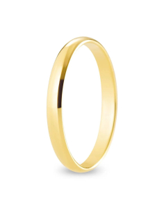 Alianza de boda clásica oro amarillo de 18k 2.5mm grosor especial