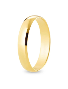 Alianza de boda clasica oro amarillo de 18k 4.0mm grosor especial