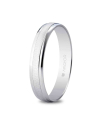 Alianza de boda texturizada oro 9k blanco
