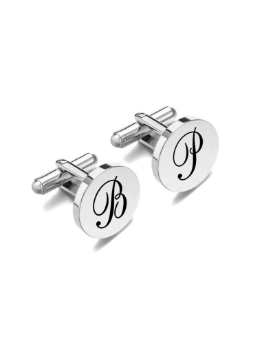 Gemelos de acero redondos | Brillo y elegancia para ti