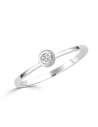 Anillo de compromiso "Camille" oro blanco con 1 diamante