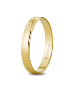 Alianza de boda en oro 18k facetada brillante bola de espejos 3mm