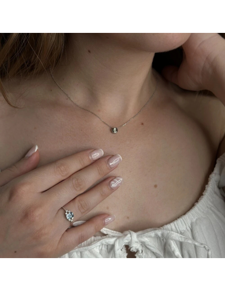 Gargantilla con diamante 18kt Brilla con elegancia 💎