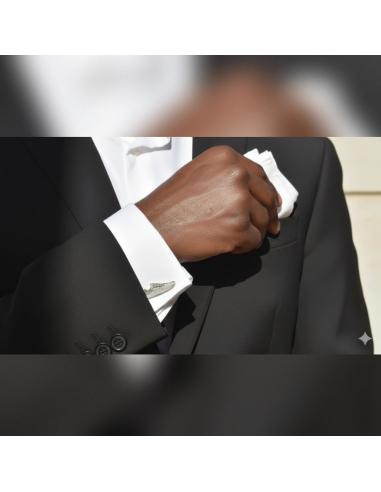 Gemelos de plata diseños personalizados-zapatilla-modelo