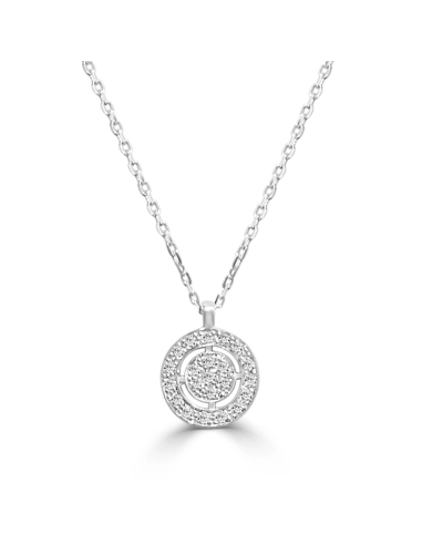 Gargantilla de diamantes Alodie 2 oro blanco