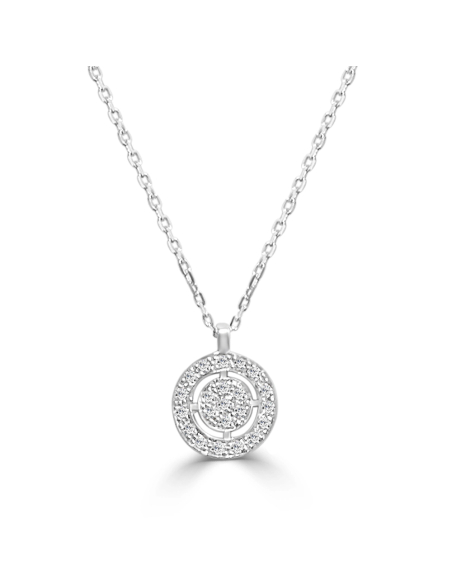 Gargantilla de diamantes Alodie 2 oro blanco