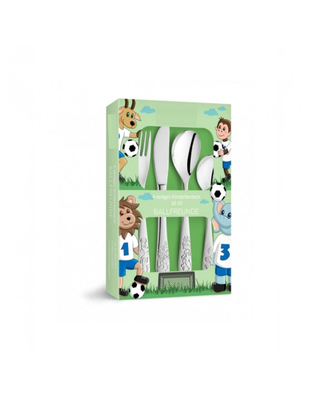 Set cubiertos acero inoxidable ANIMALES FUTBOLISTAS
