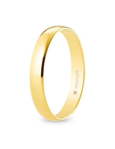 Alianza de boda clásica oro amarillo de 9k 3.5 mm