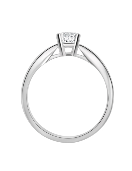 Anillo de compromiso "Catherine 2" oro blanco con 1 diamante-1